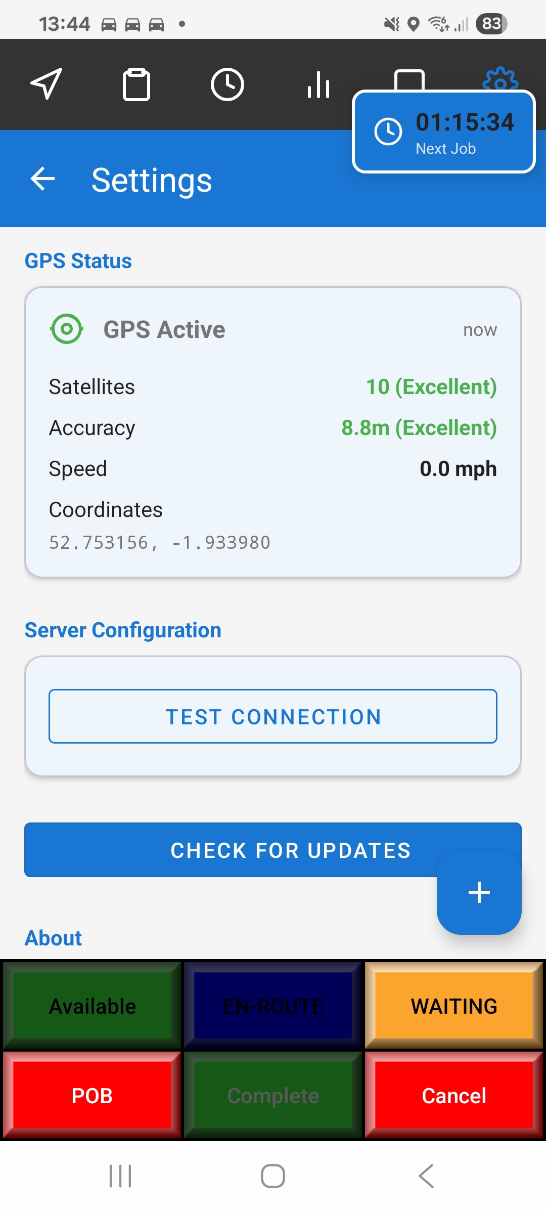 Driver app settings 5