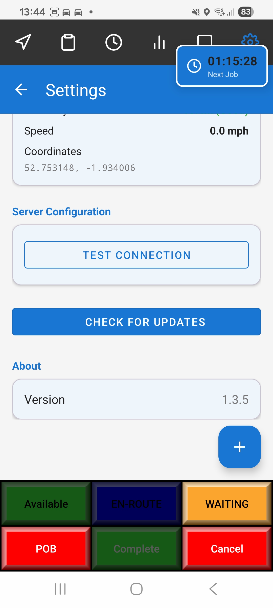 Driver app settings 6